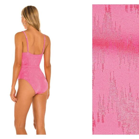 The Spencer One Piece Pink Solid & Striped XS - Picture 2 of 6